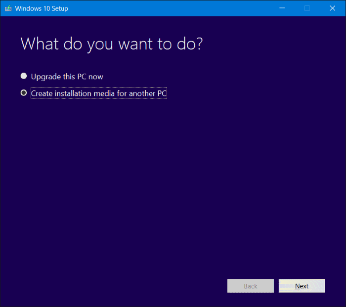cant update to windows 1709