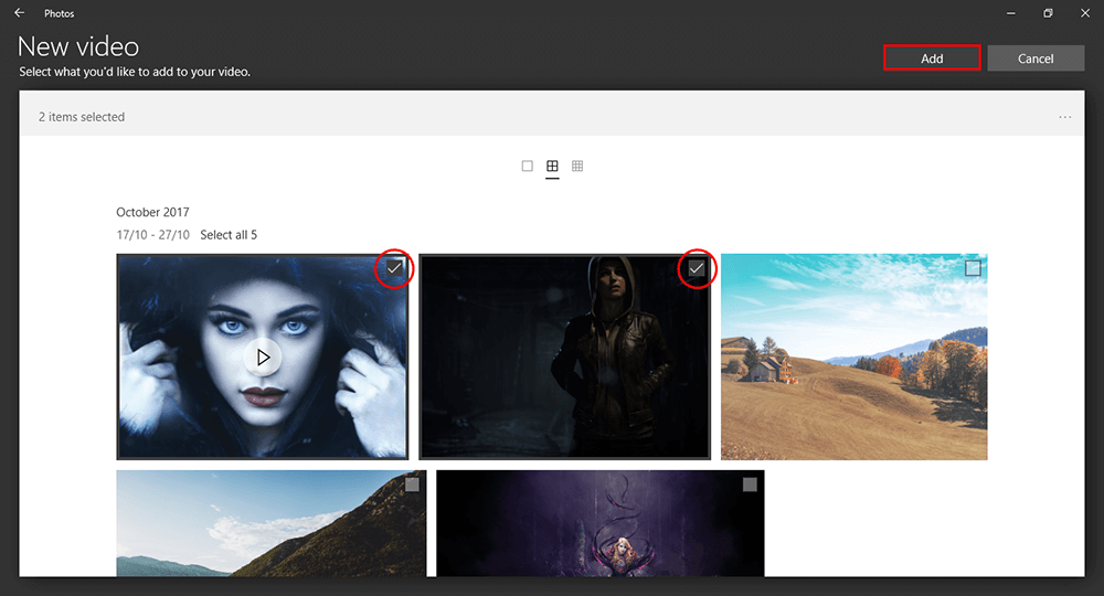 can you edit videos on windows 10 photo app