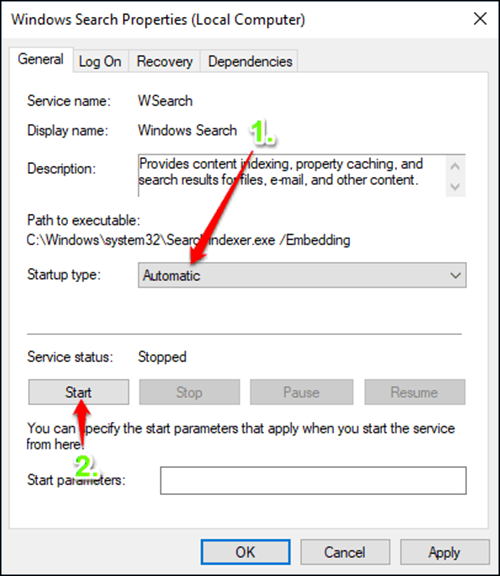 how to fix windows start menu search issues