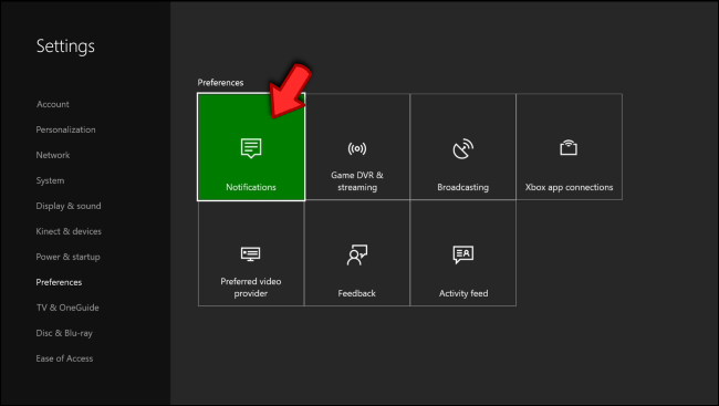 how to disable pop ups during tv shows on xbox one