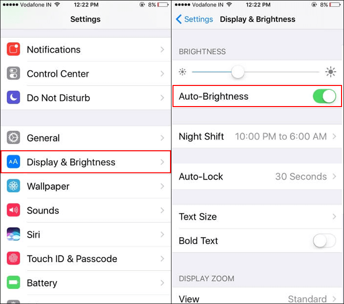 how do you reduce screen burn risk on iphone x