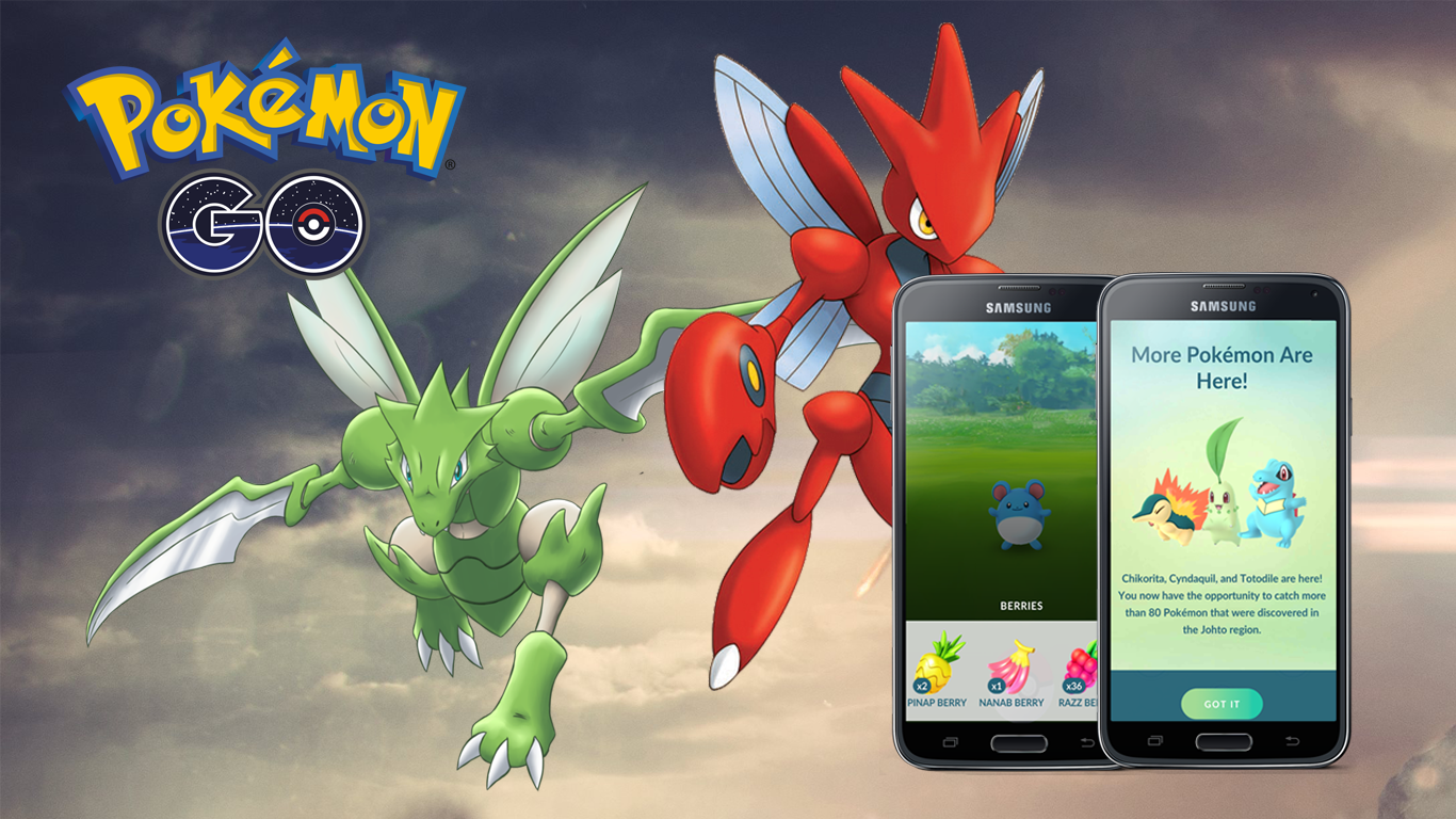 Pokémon Go Metal Coat - evolve Scyther into Scizor, Onix into