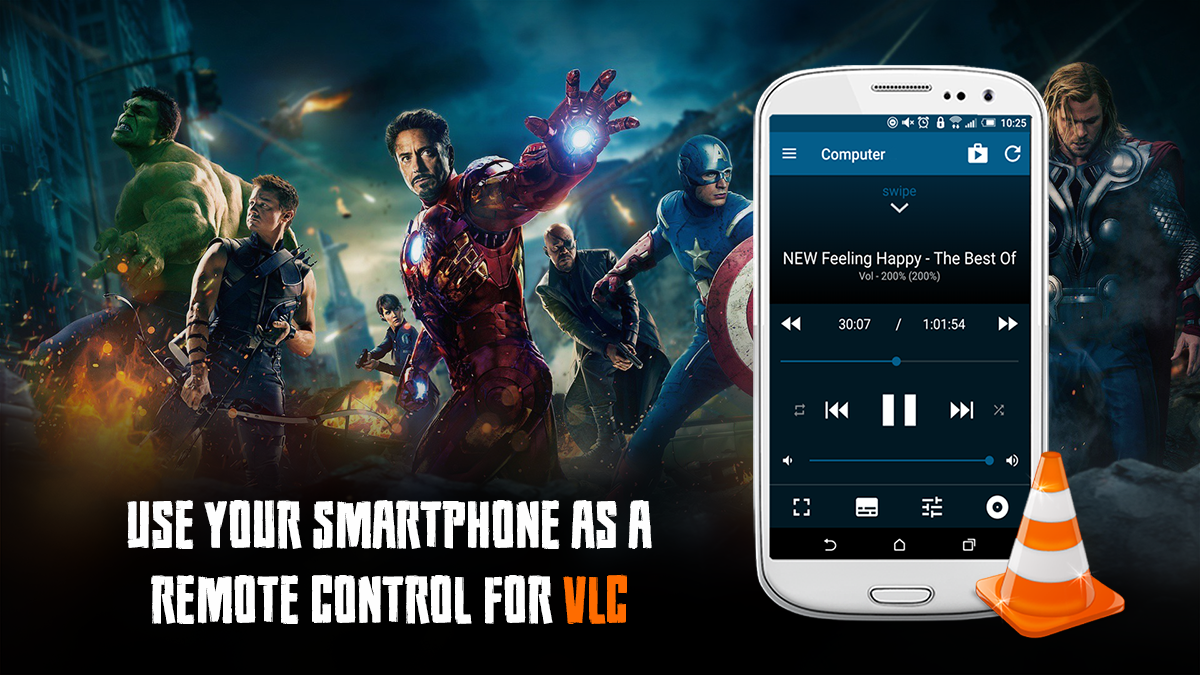 Control VLC_media_player_using_mobile_phone
