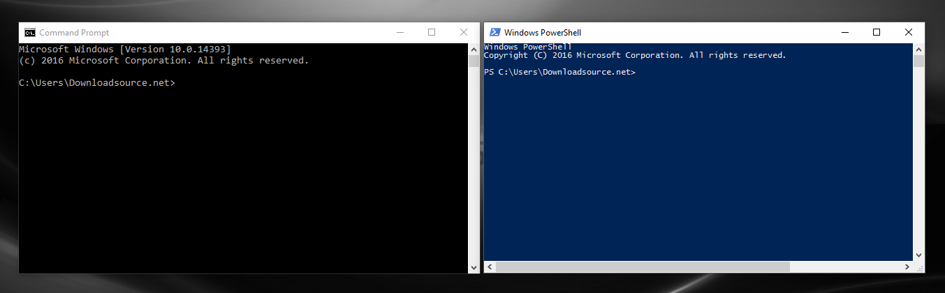 Command_Promt_vs_Powershell_Windows