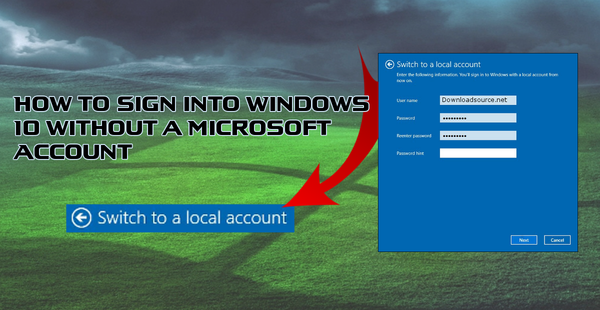 windows_10_local_sign_in_not_microsoft_account