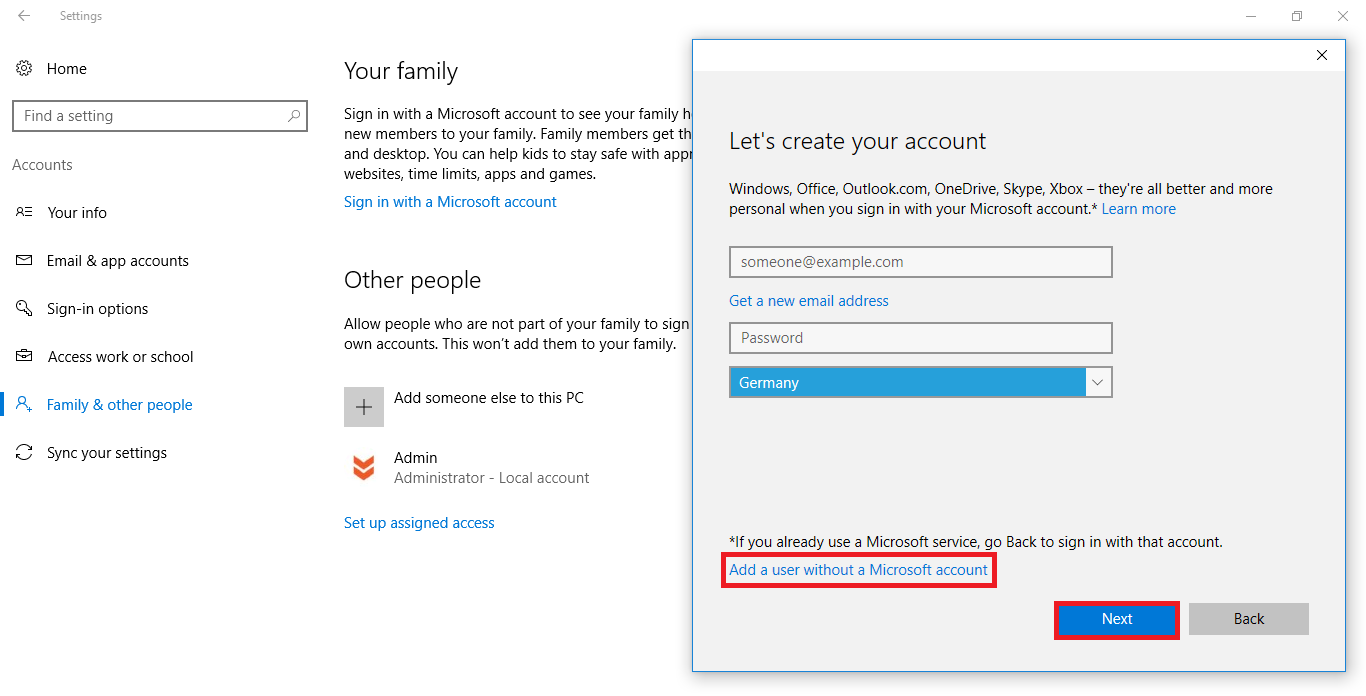 windows 10 install without microsoft account windows 10 install without microsoft account