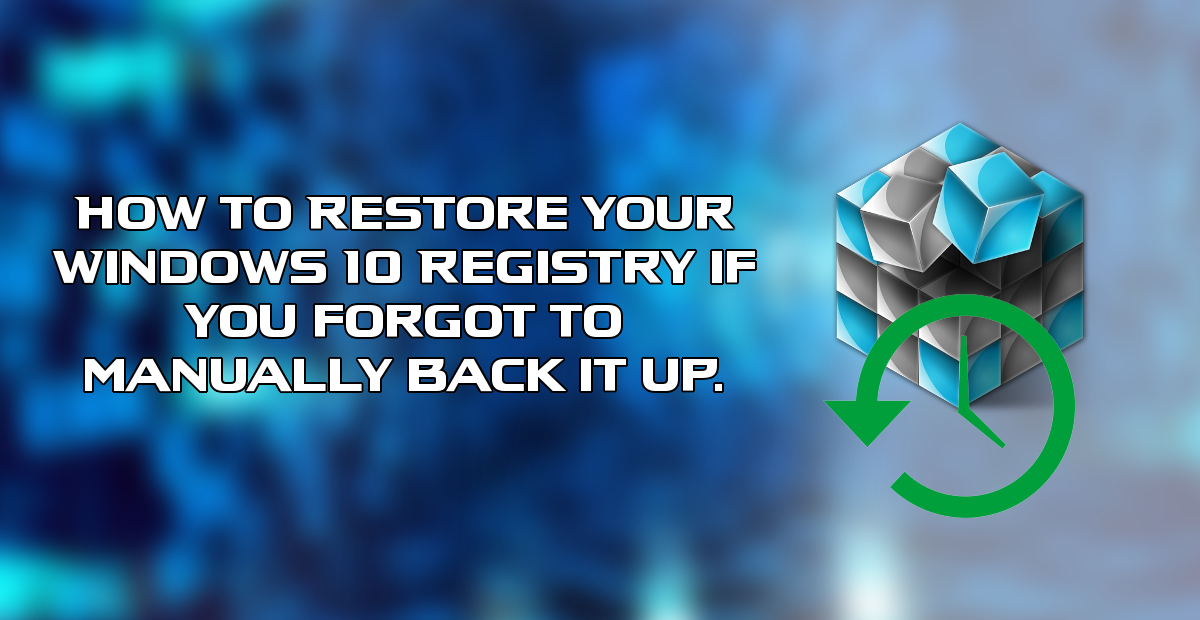 how_to_fix_windows_registry_without_backup_restore