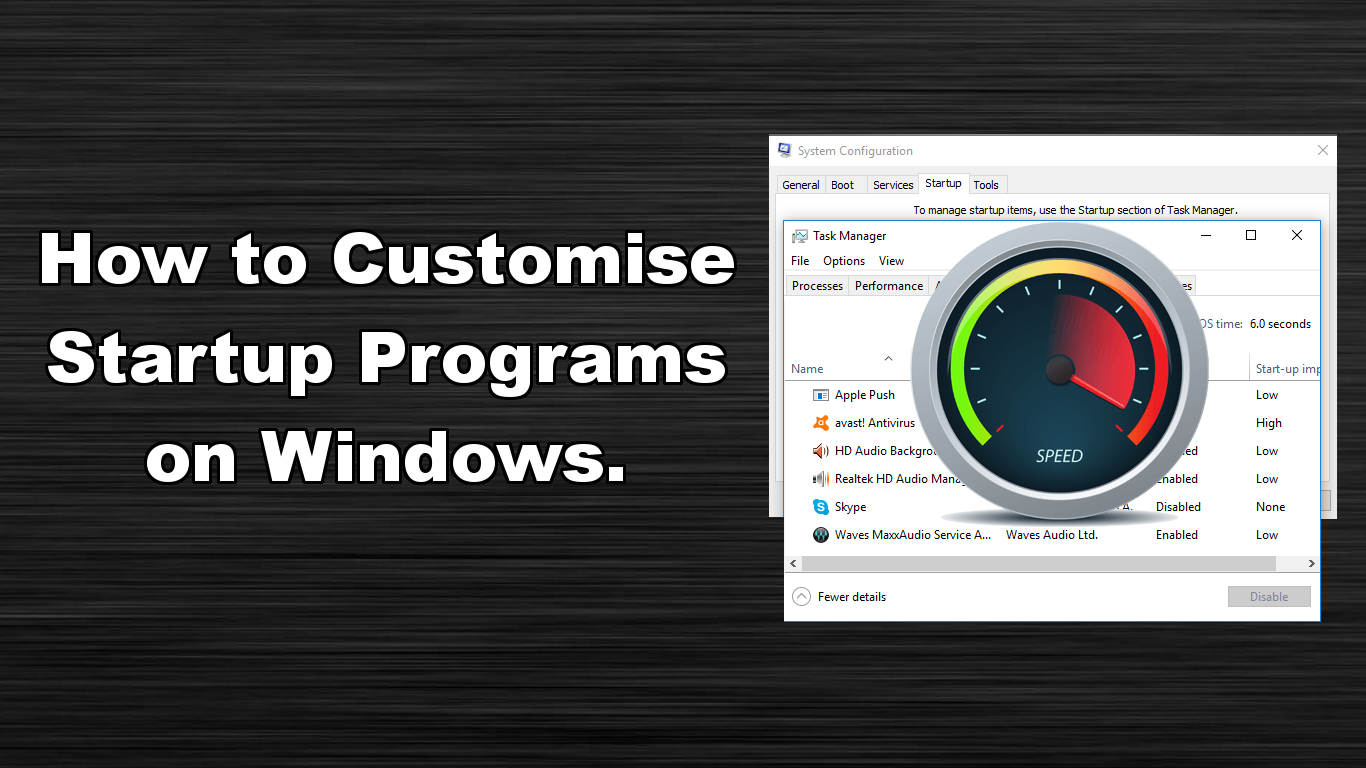 improve windows startup time improve windows startup time