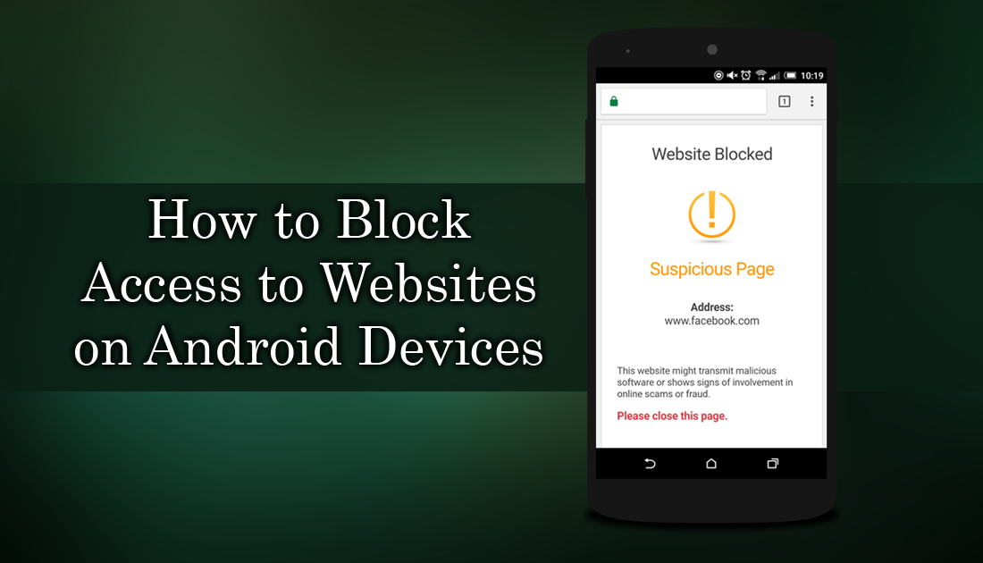 how do you block web pages on android devices