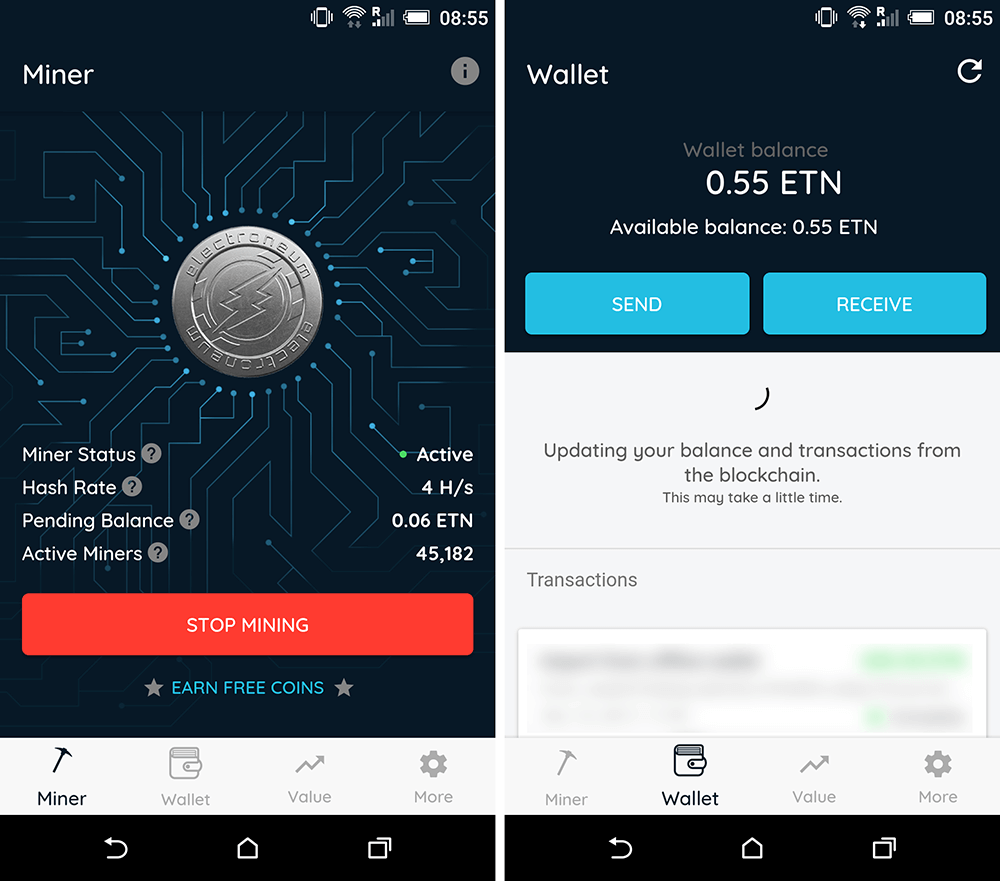 how to mine crypto on android