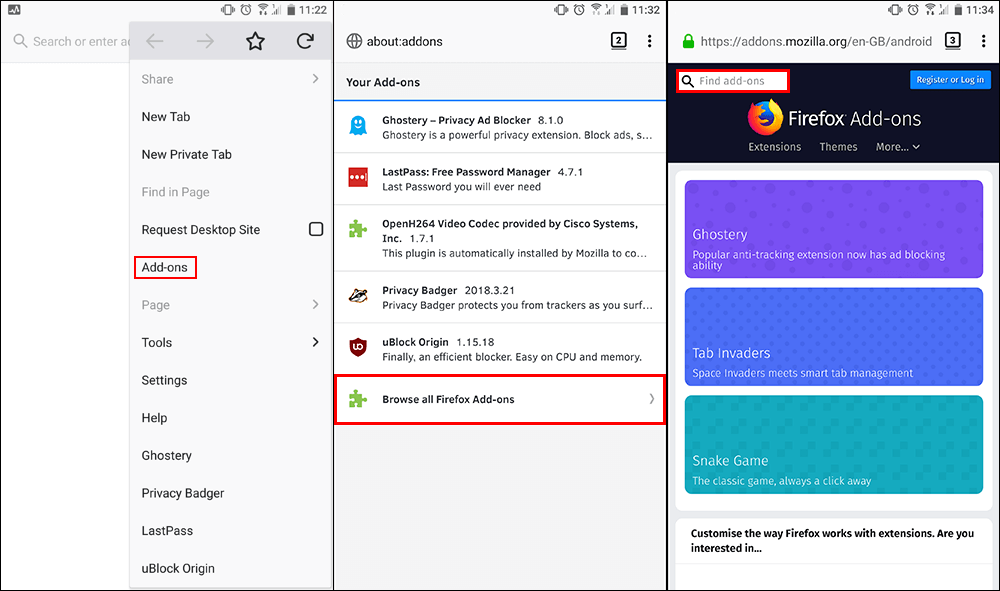 can you use extensions on firefox mobile
