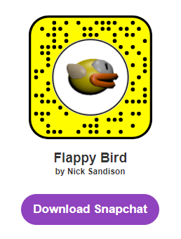 flappy bird snapcode 
