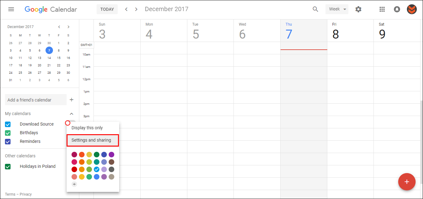 can you share calendar dates with family gmail