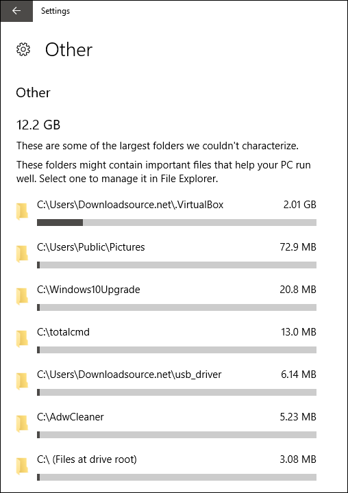 where is storage sense on windows 10