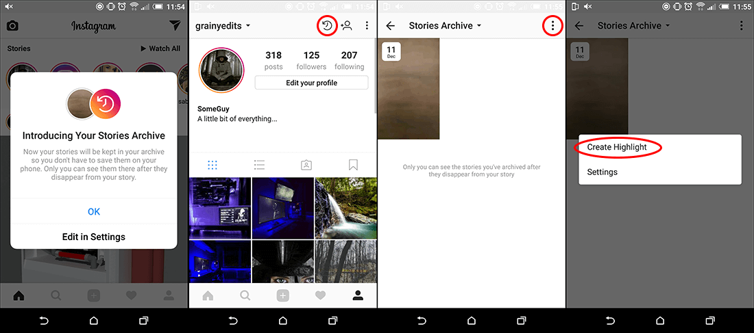 how to add highlights to your instagram profile