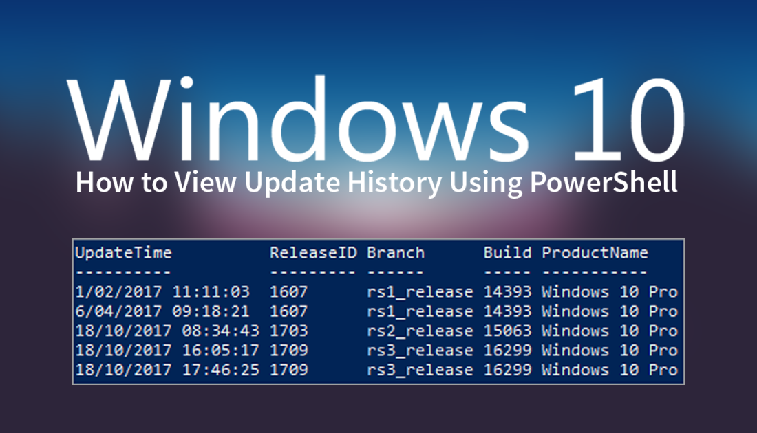 what_is_the_powershel_update_history_command