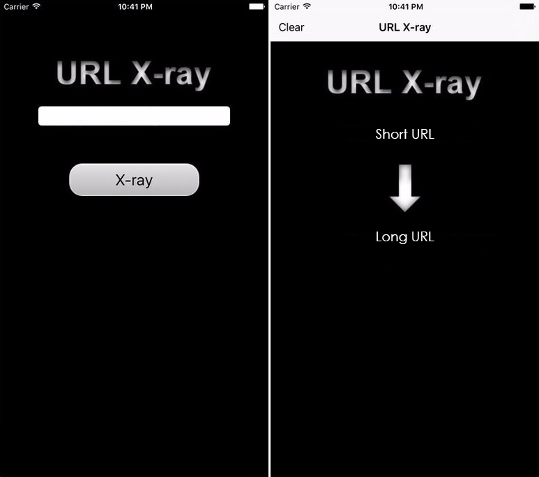 how to get shortened url info on ios