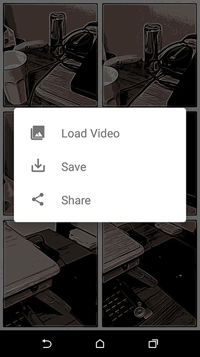 how to convert videos into comic strips on android