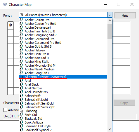 Own Fonts With Windows Built-in Private Character Editor