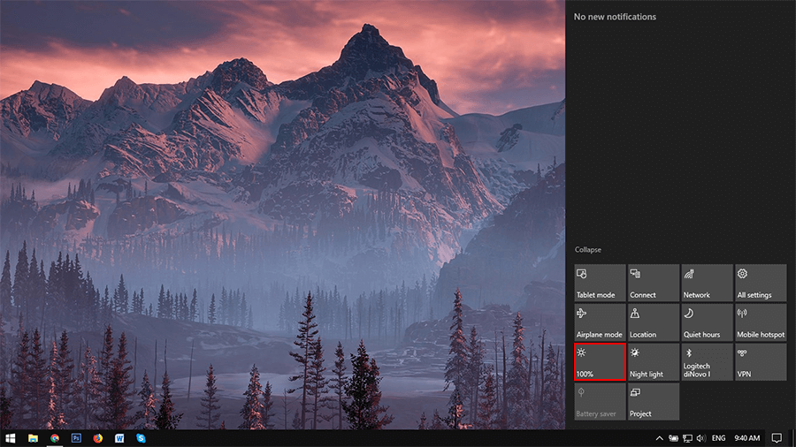 no brightness slider on windows 10 anymore