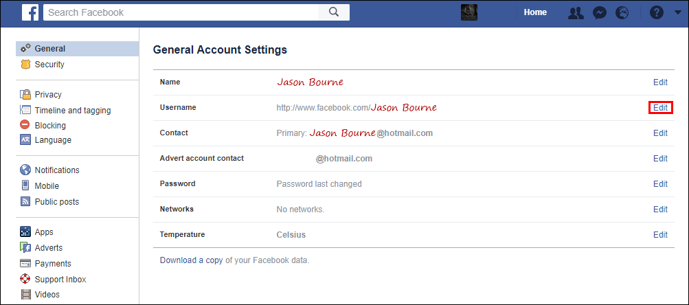 what happens if you change your facebook username