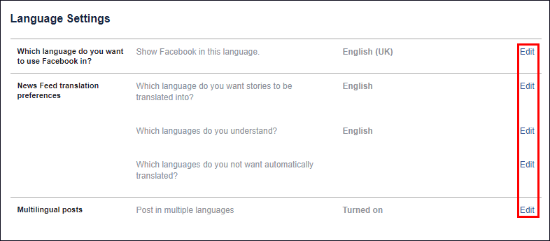how to add more than one language to your facebook profile