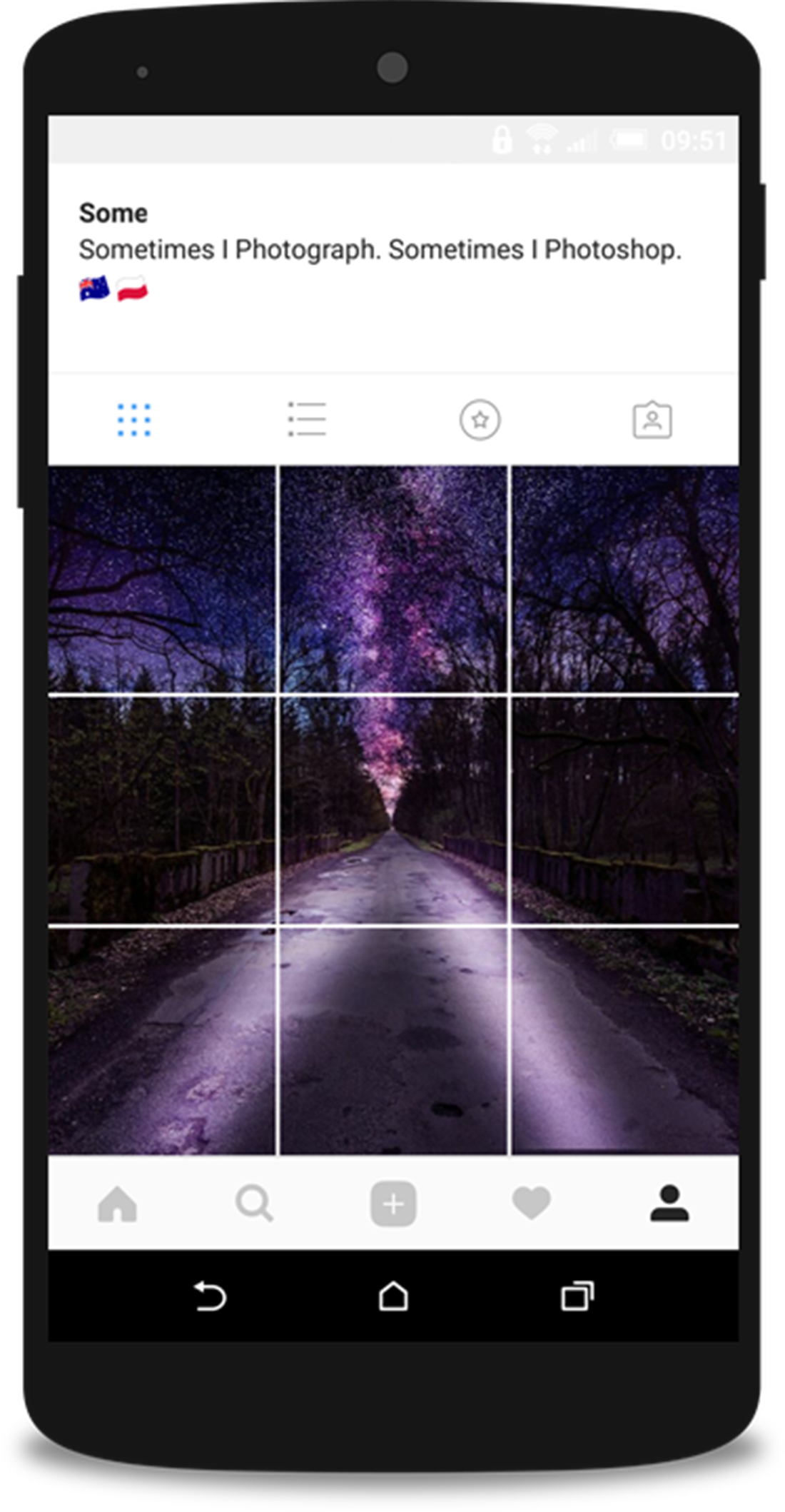 how are photo grids made for instagram 