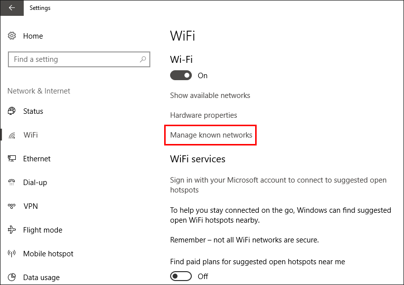 how to use metered connections in windows