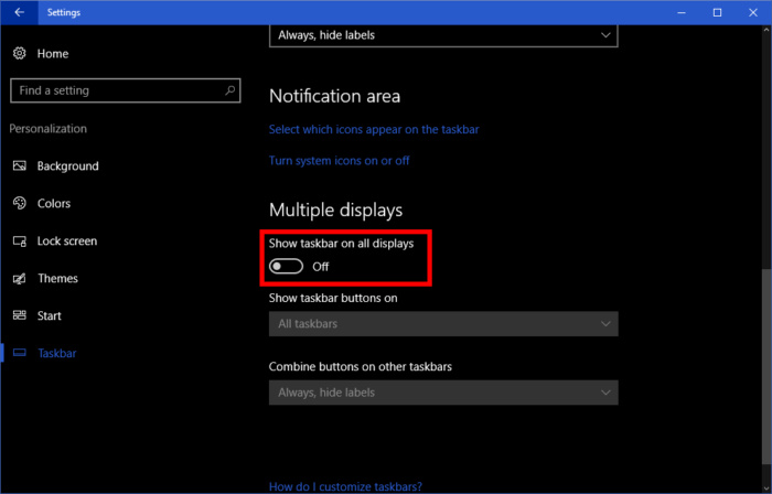 How_to_make_windows_taskbar_only_show_on_main_display_not_all