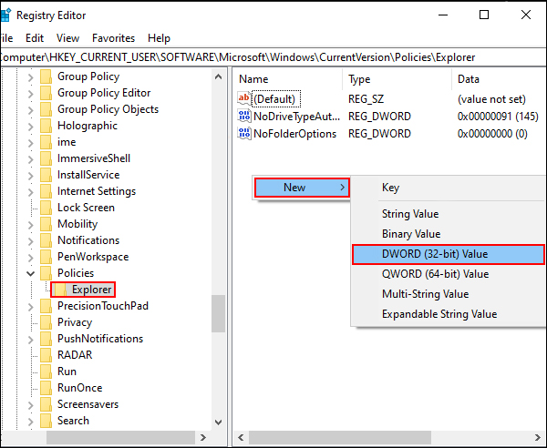 restrict folder options access windows 10