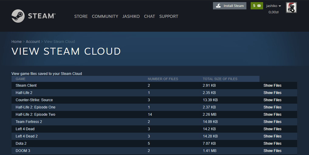 where are steam cloud saves stored 