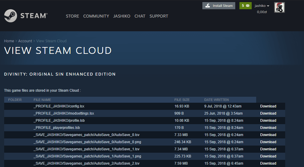 download steam cloud saves