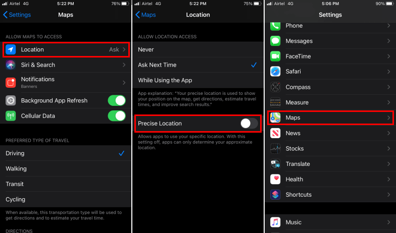 how to use precise location on ios