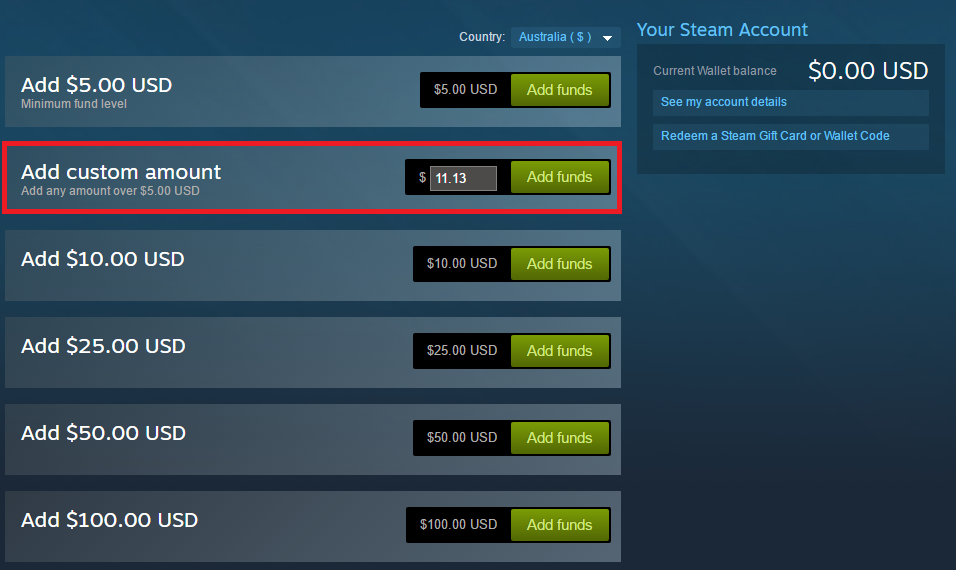 How to Gift Money on Steam