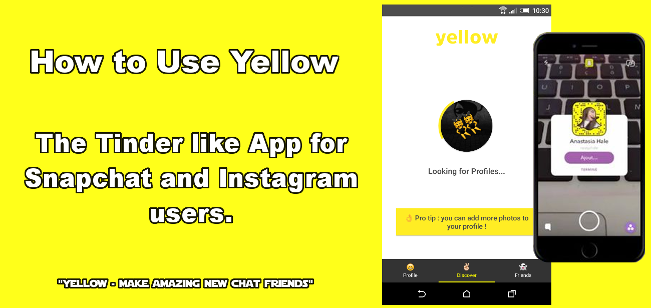 Yellow app android iOS