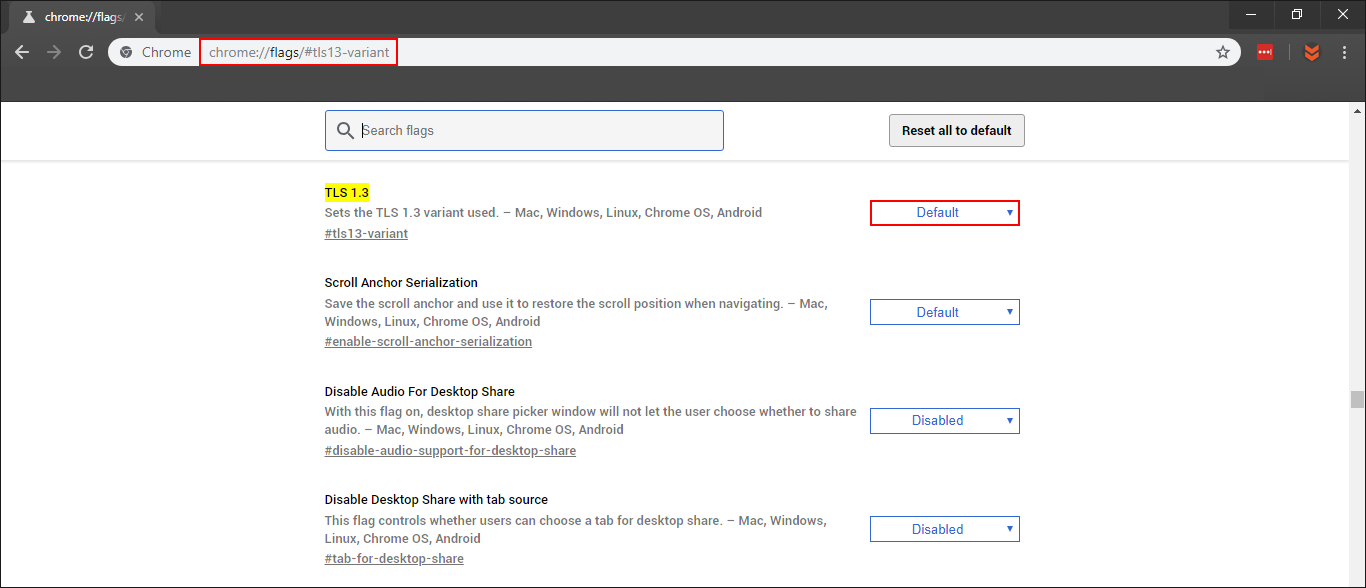 Fix_ERR_SSL_VERSION_INTERFERENCE error on Google Chrome