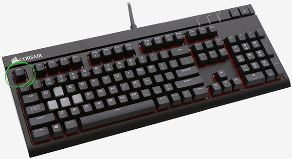 how to soft reset corsair strafe keyboard 