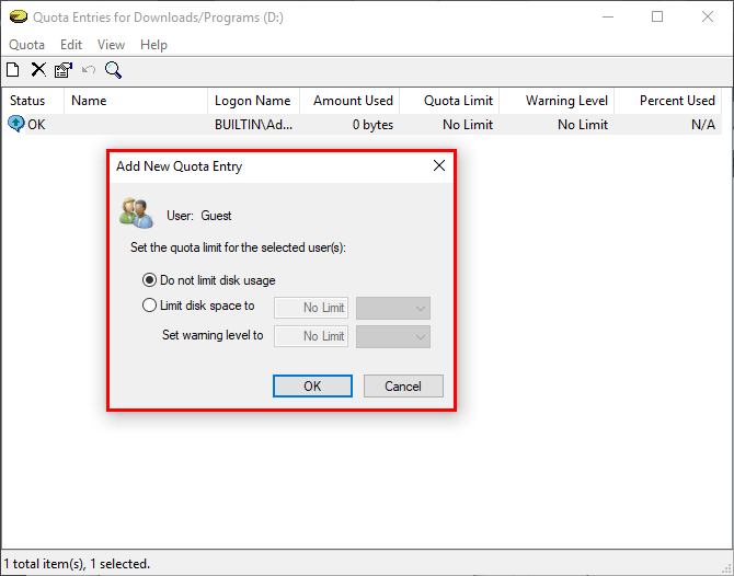 how do you allocate disk space on windows 10