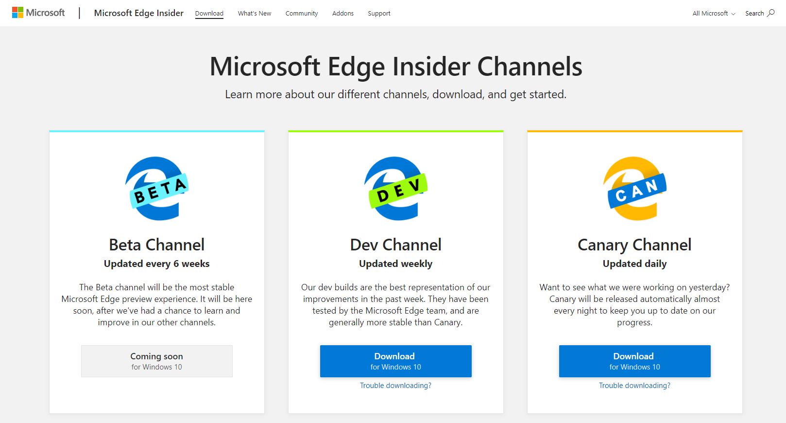 edge chromium versions download