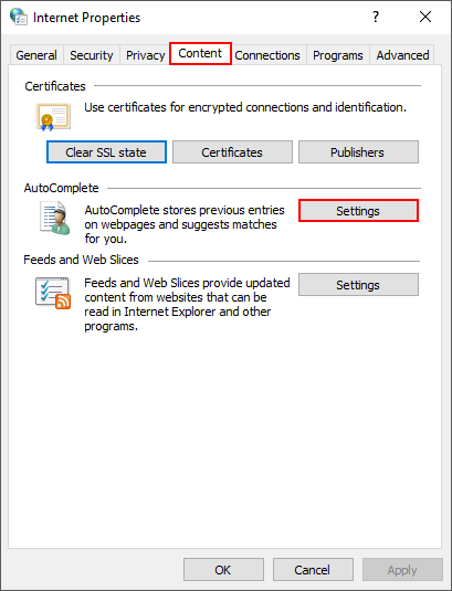 windows file explorer auto suggestions