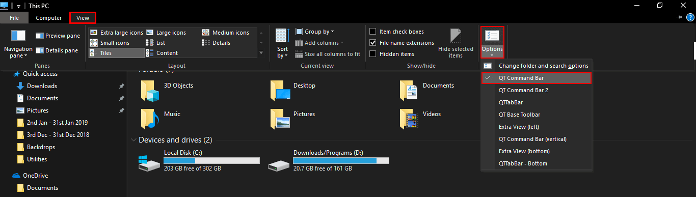 how do you change file explorer backgrounds
