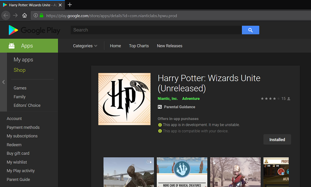harry potter wizards unite download link