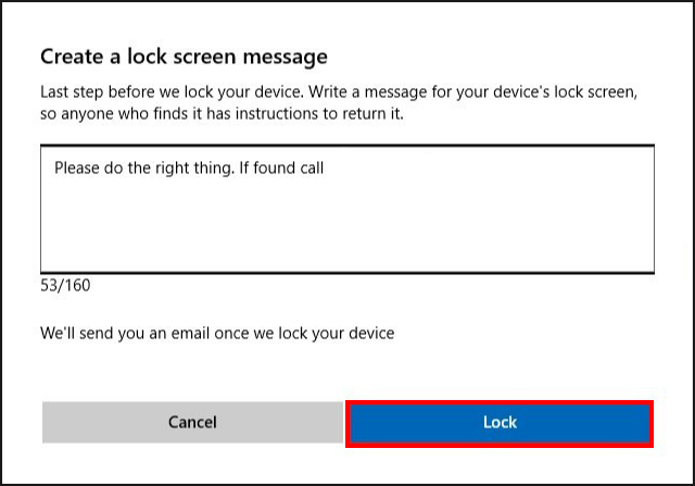 how do you lock your computer remotely