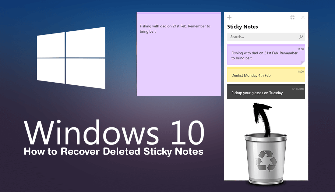 How to Recover Deleted Notes on Windows 10. (Restore Sticky Notes)