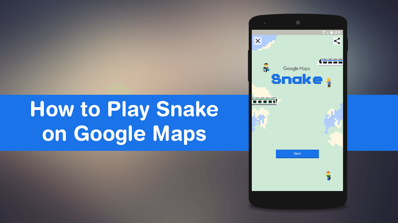 play snake on google maps where