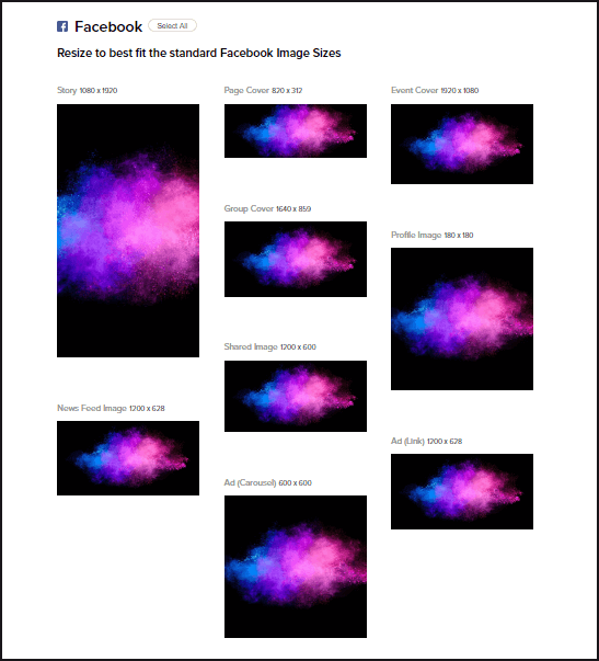 how to automate image resizing for social media apps