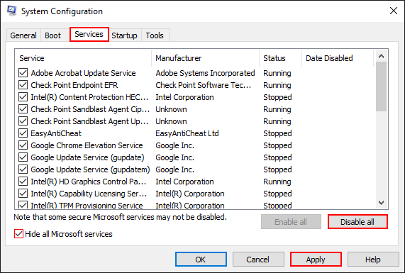 (0x800700b7) error fix windows 10