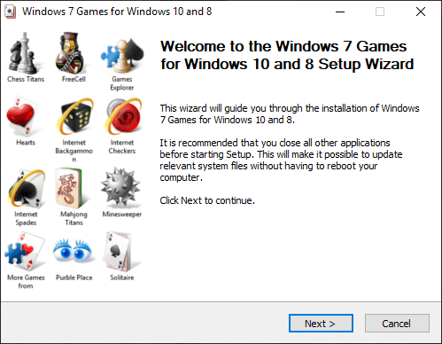 how do you get xp games on windows 10