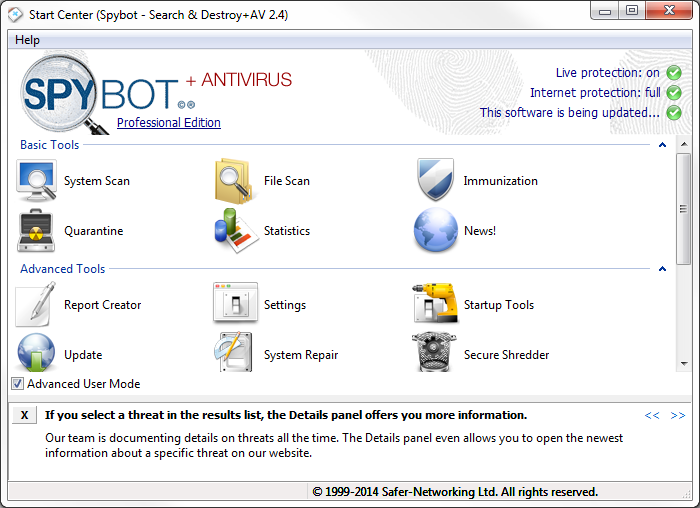 spyware search and destroy download