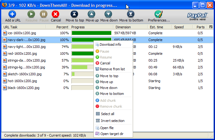 downthemall software